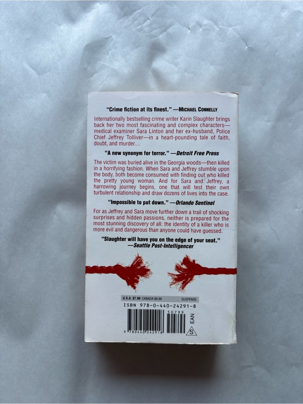 Faithless by Karin Slaughter (2006) Mass Market Paperback Grant County Mystery - Picture 2 of 2